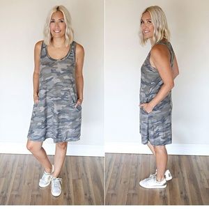 NWT 7th Ray Camo dress with pockets